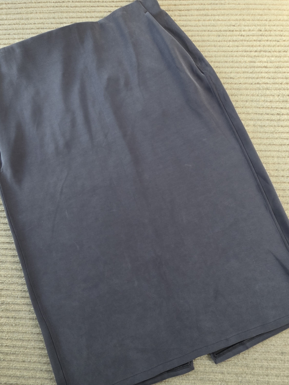 Lululemon Softstreme High-Rise Midi Skirt Blue Gray Size 14 Original Retail $98